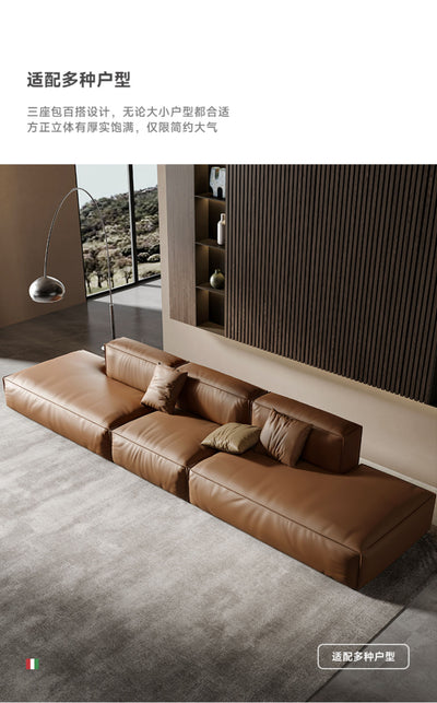 Top-Grain Leather Sofa