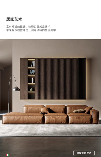 Top-Grain Leather Sofa