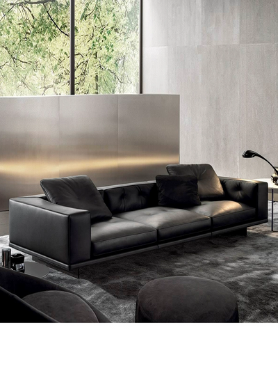 Top-Grain Leather Sofa