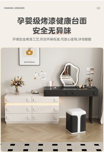 Solid Wood Lacquer Vanity Table