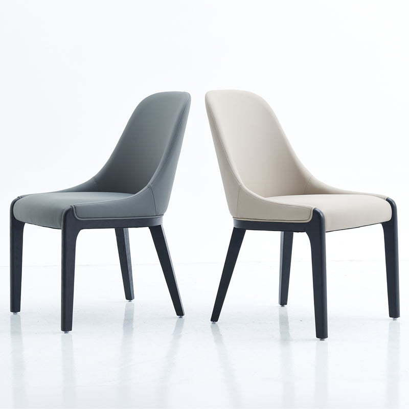 Solid Wood Leather Dining Chair