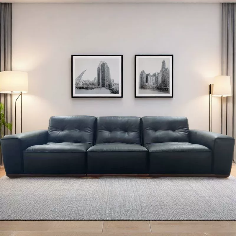 Top-Grain Leather Sofa