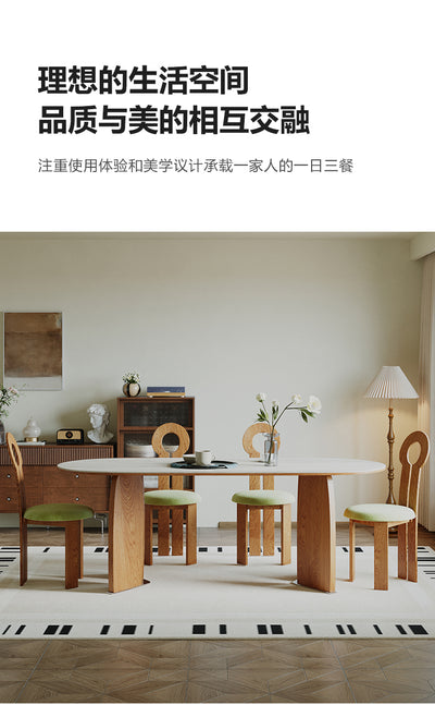 solid wood dining  table