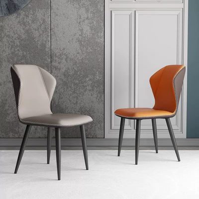 Slim Metal-Leg Dining Chair