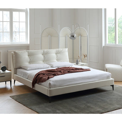 Top-Grain Leather Bed JUXL11892
