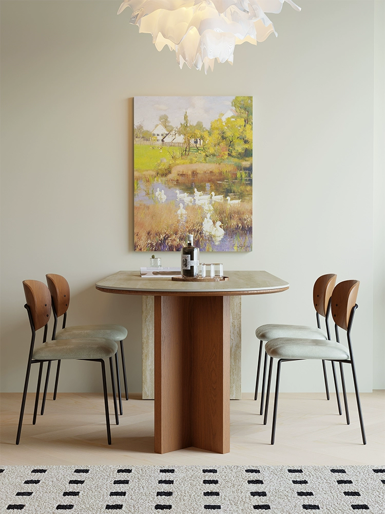 solid wood dining  table