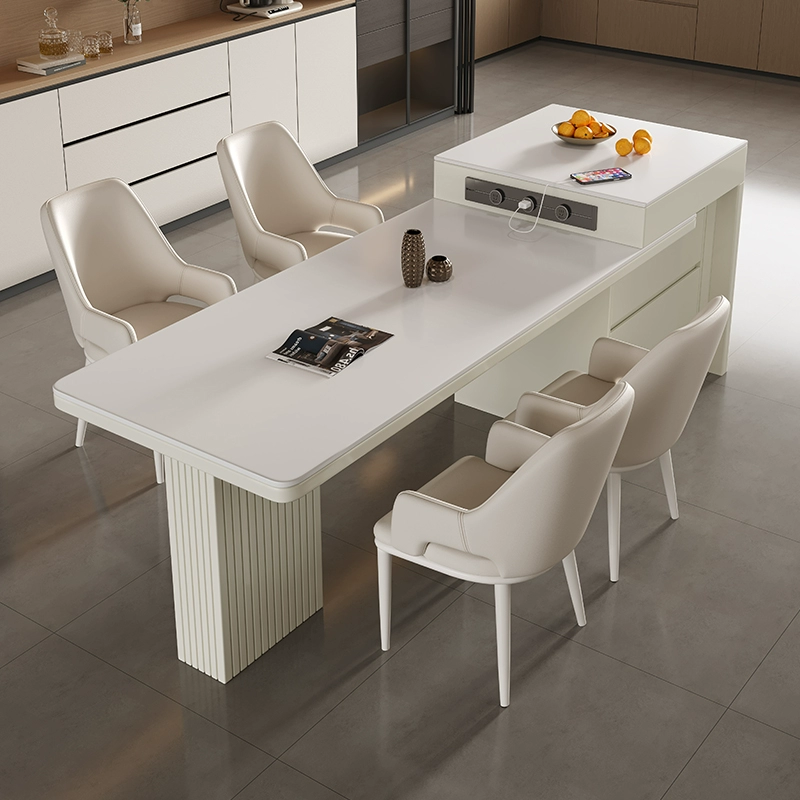 White Soft-Gloss Island Counter