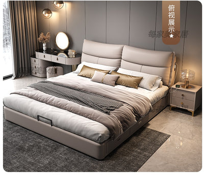 Top-Grain Leather Bed JUXYJ2444