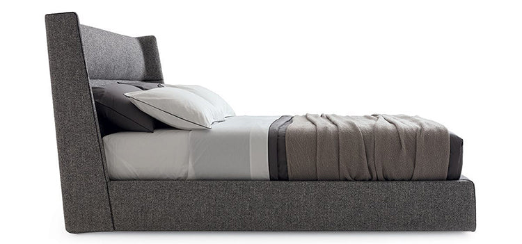 Top-Grain Leather Bed