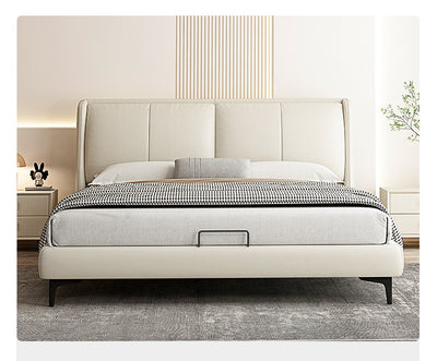 Top-Grain Leather Bed JUXL60