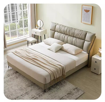 Top-Grain Leather Bed