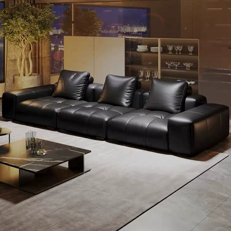 Top-Grain Leather Sofa