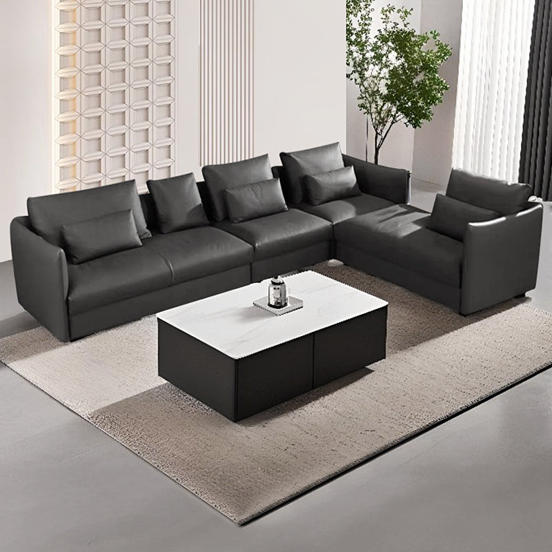 Top-Grain Leather Sofa