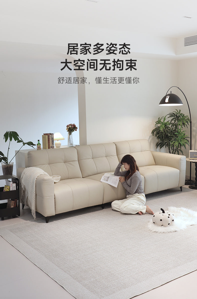 Top-Grain Leather Sofa