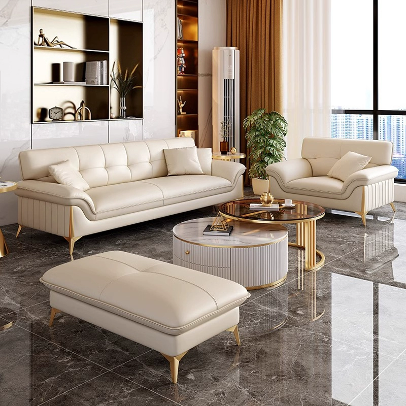 Top-Grain Leather Sofa