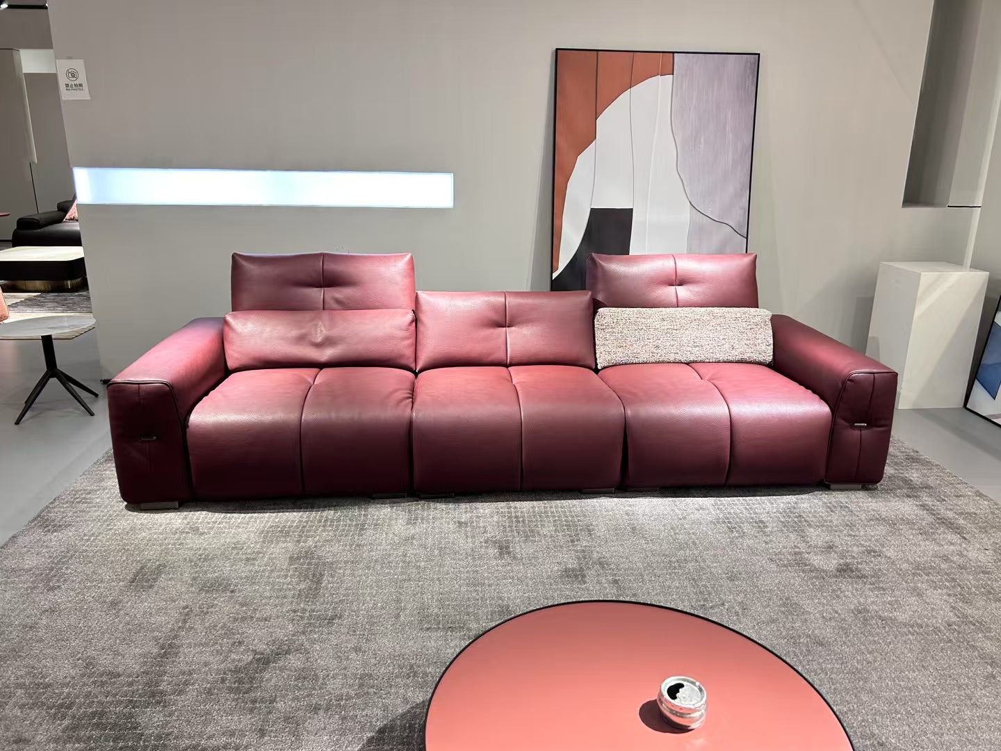 Top-Grain Leather Sofa