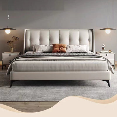 Top-Grain Leather Bed JUXL10905