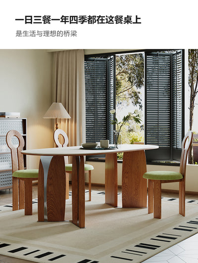 solid wood dining  table