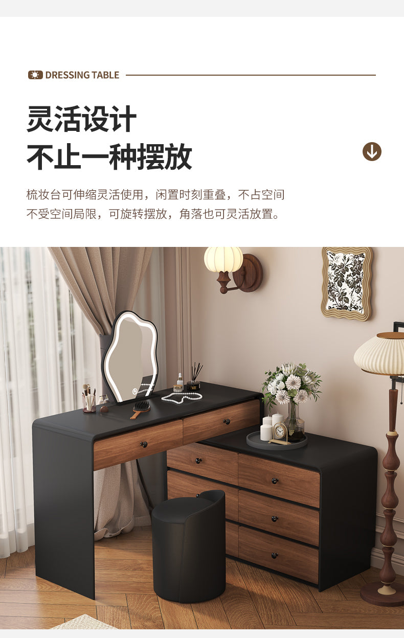 Solid Wood Frame Vanity Table