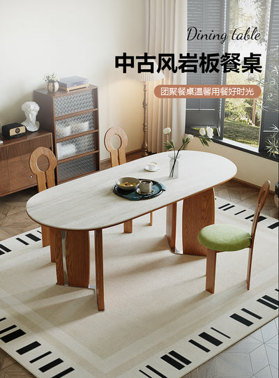 solid wood dining  table