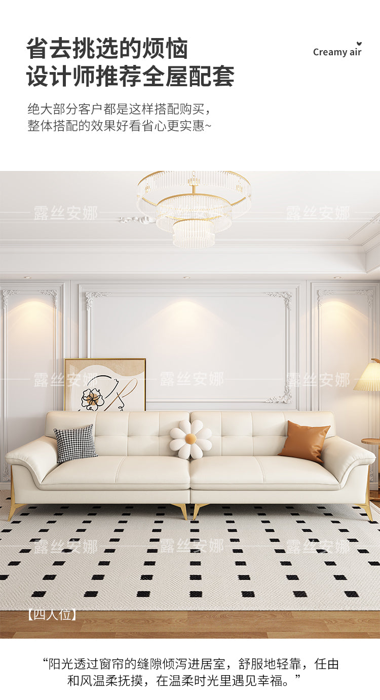 Top-Grain Leather Sofa