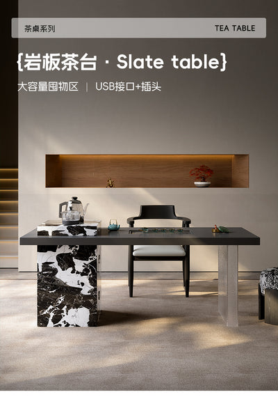 Stone Base Tea Table