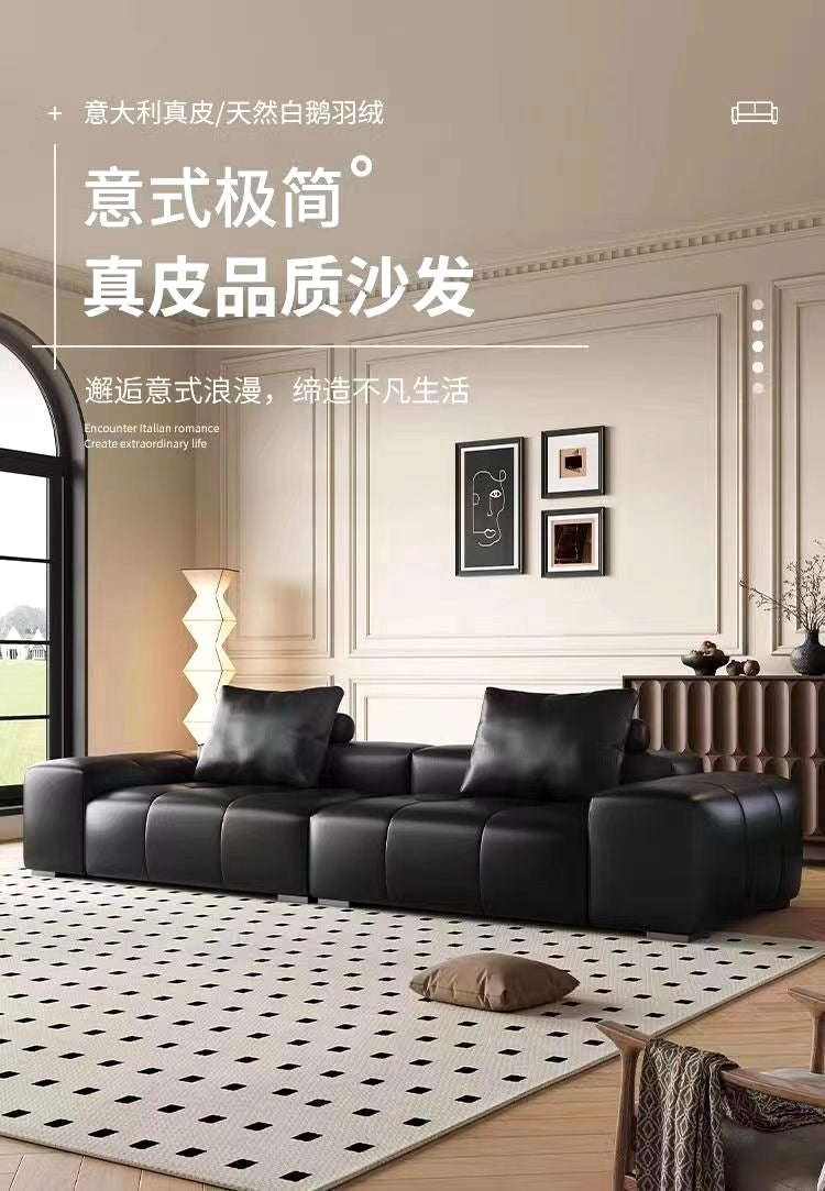 Top-Grain Leather Sofa