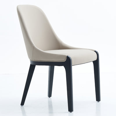 Solid Wood Leather Dining Chair