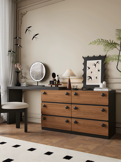 Two-Tone Wood Vanity Table