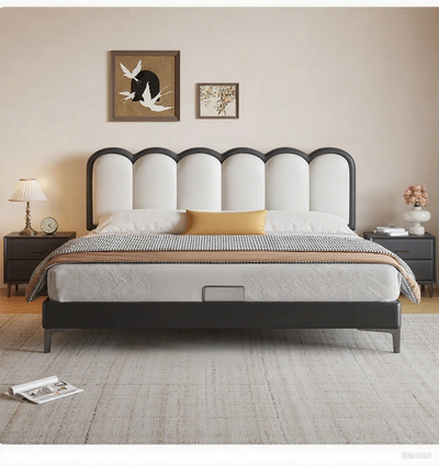 Top-Grain Leather Bed