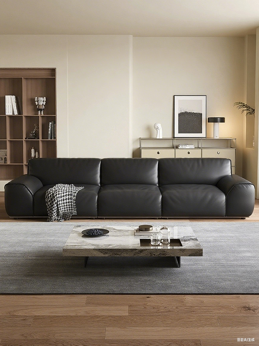 Top-Grain Leather Sofa