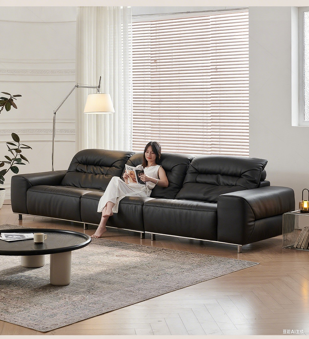 Top-Grain Leather Sofa