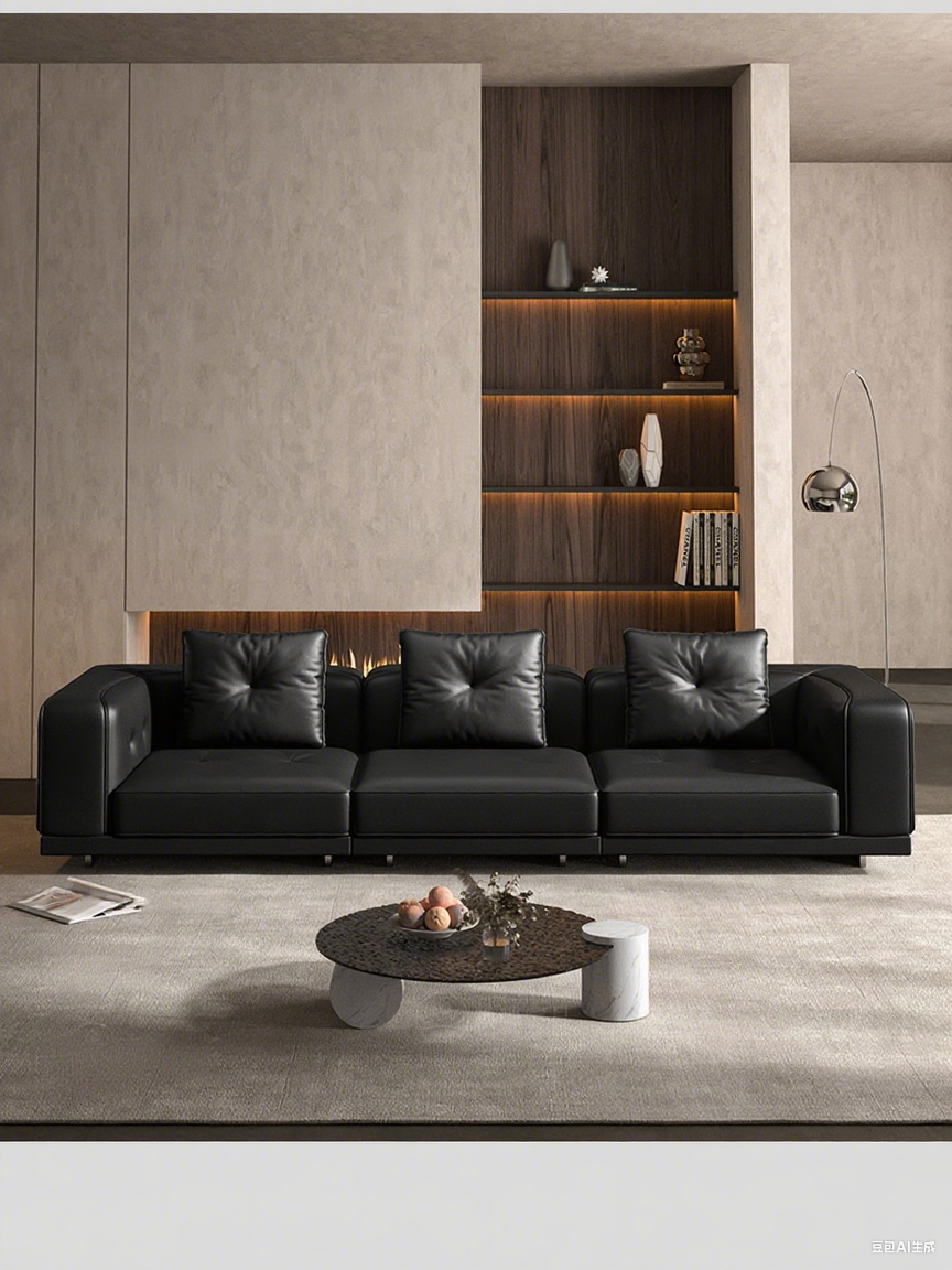 Top-Grain Leather Sofa
