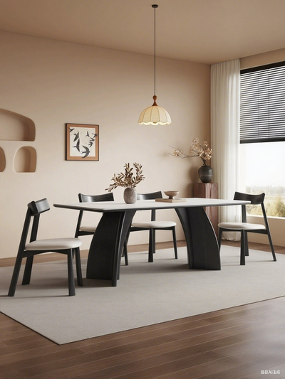 solid wood dining  table