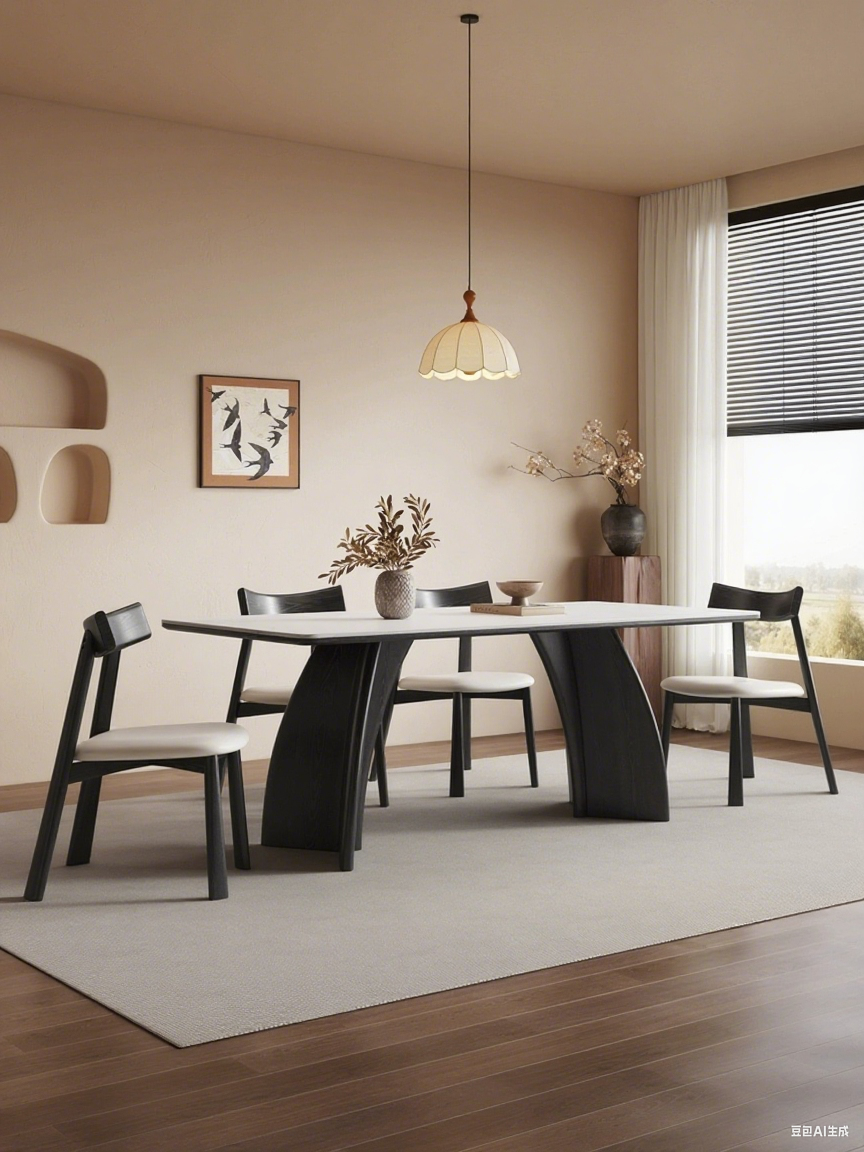 solid wood dining  table