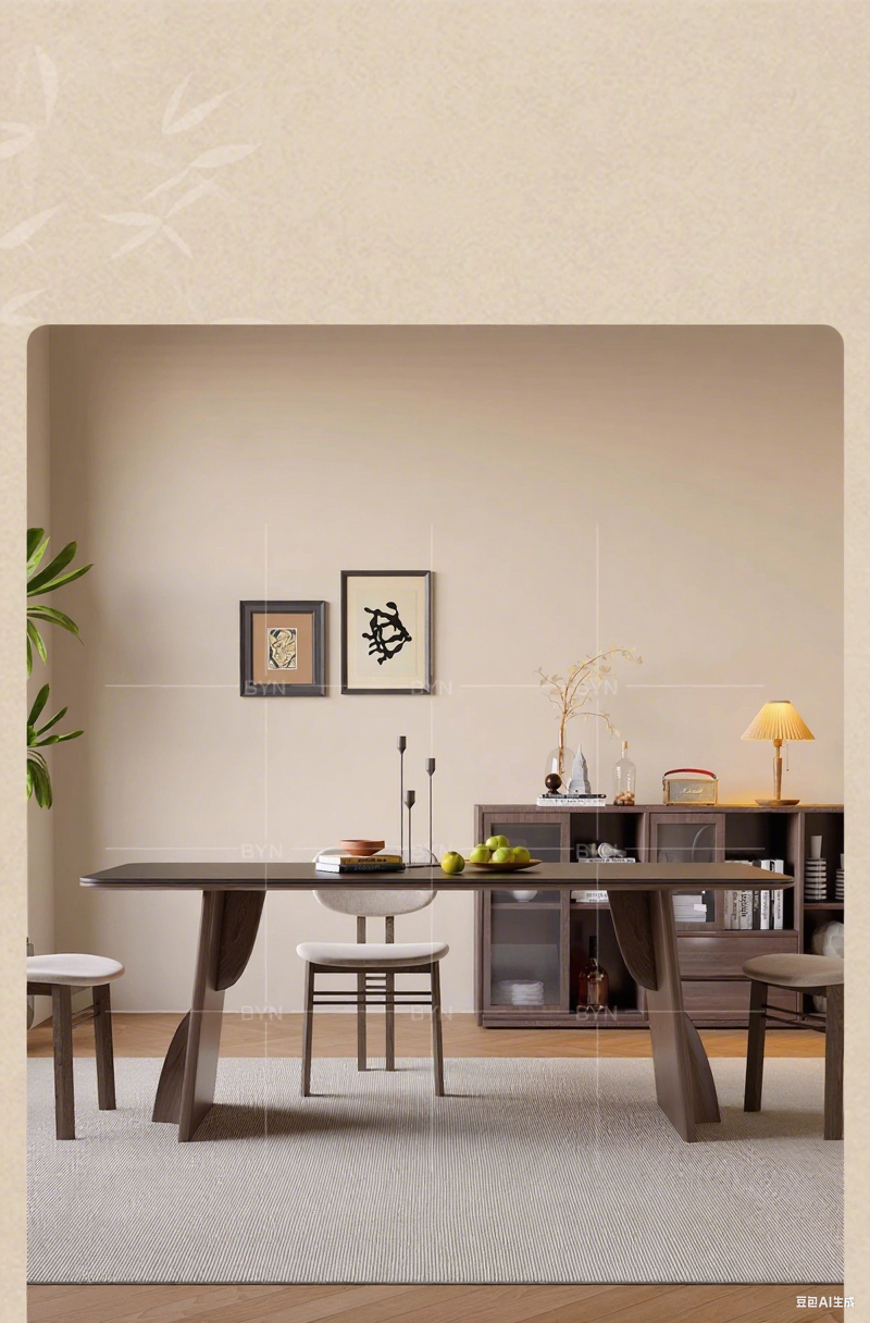 solid wood dining  table